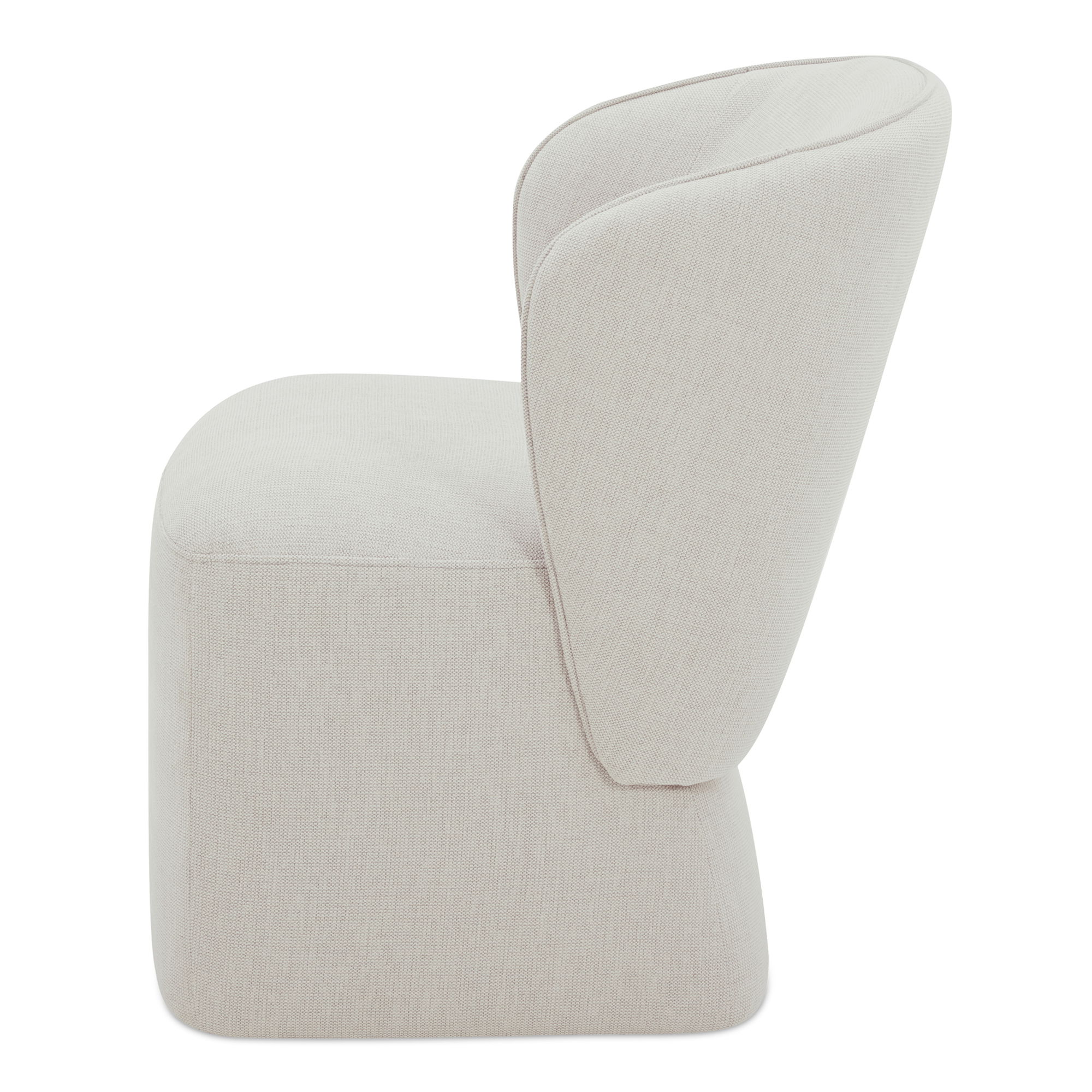 Larson Rolling Dining Chair Heather Grey large image 