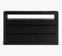 Online Designer Bedroom Dillon 6-Drawer Wide Dresser, Montauk Black