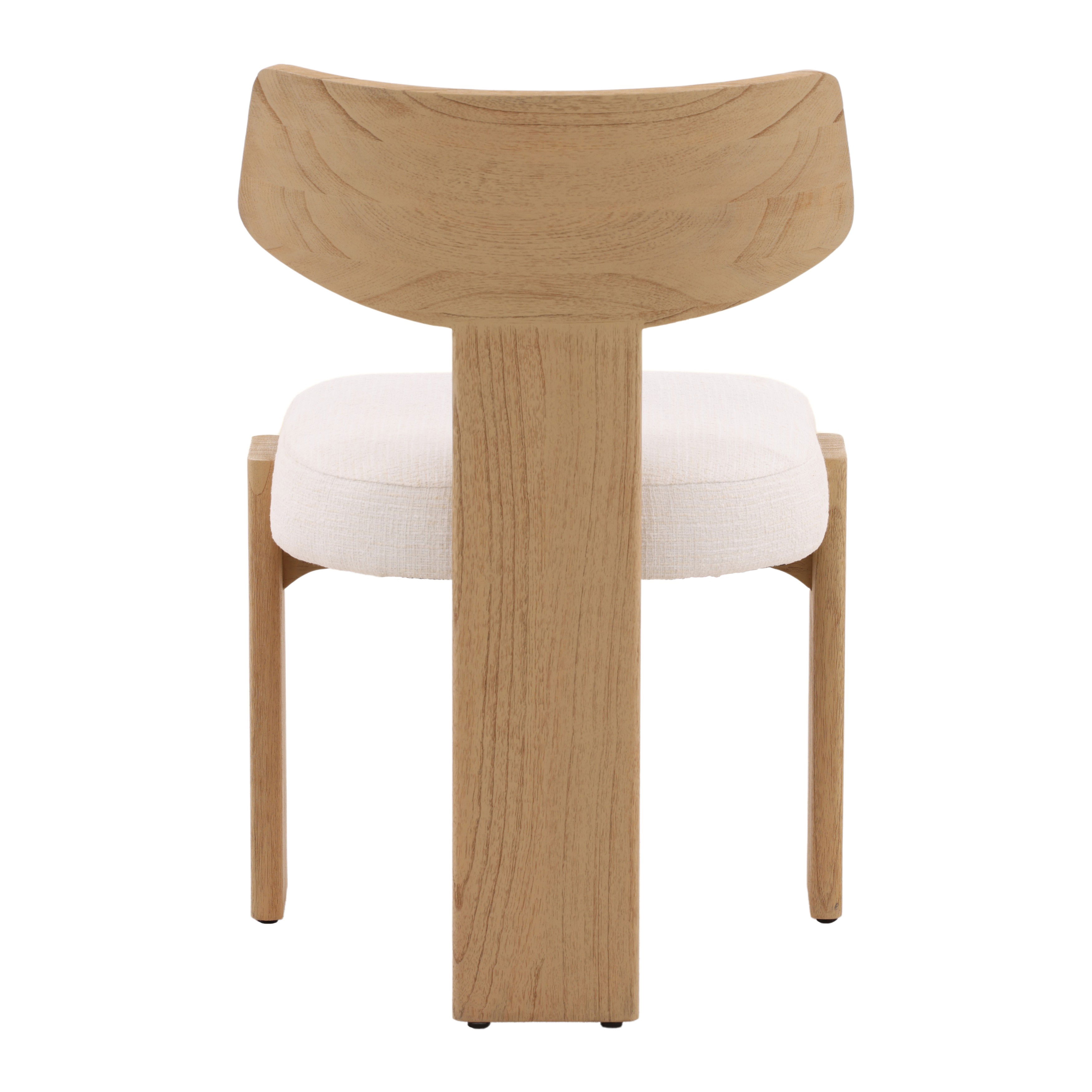 Ian Dining Chair Set of 2 Natural, by Dovetail, 21.53" width x 32.5" height x 21.9" depth View 4