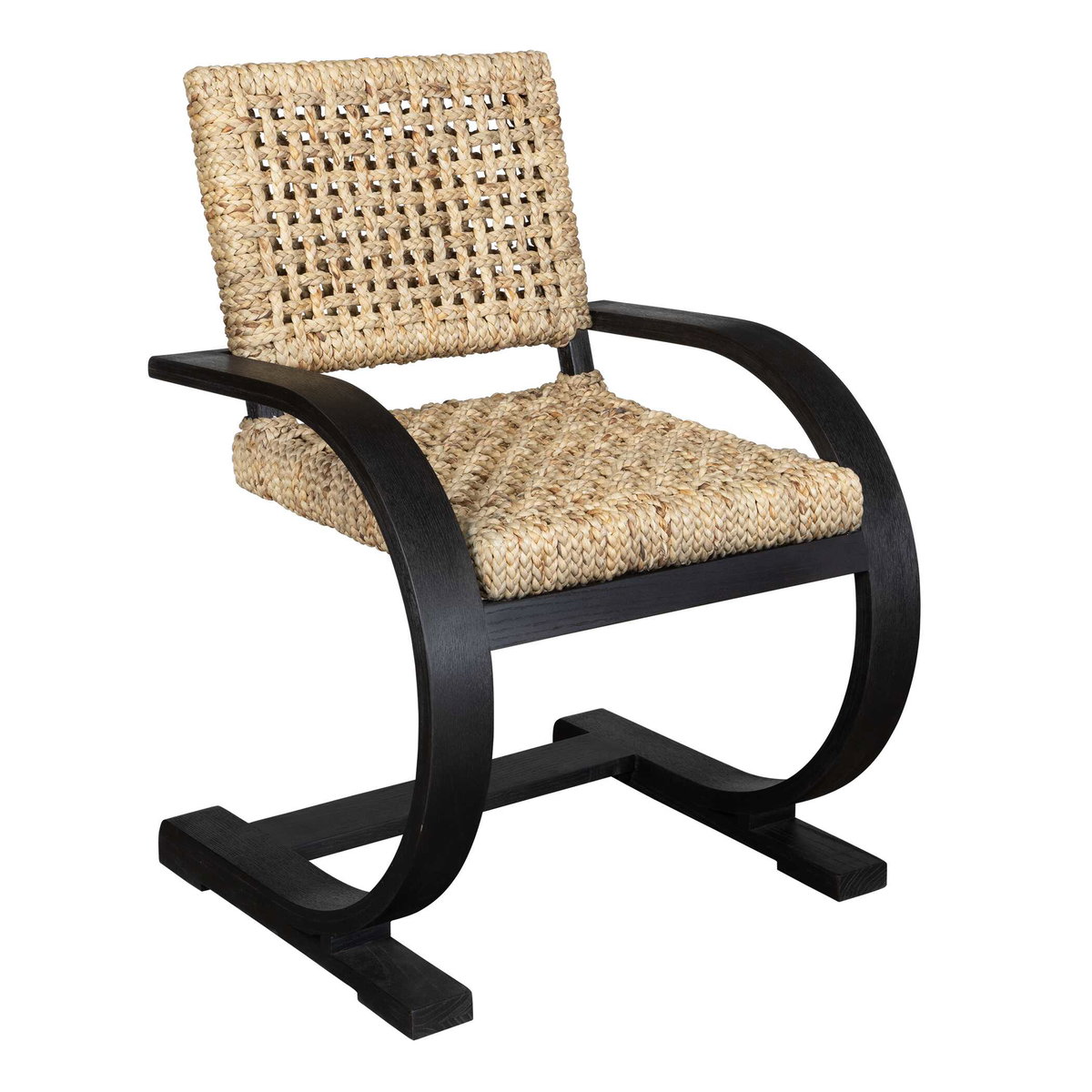Rehema Black Dining Chair, by Uttermost, 24.5" width x 37.8" height x 25" depth View 5