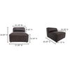 Form Slipper Chair Espresso Brown Leather thumbnail 6