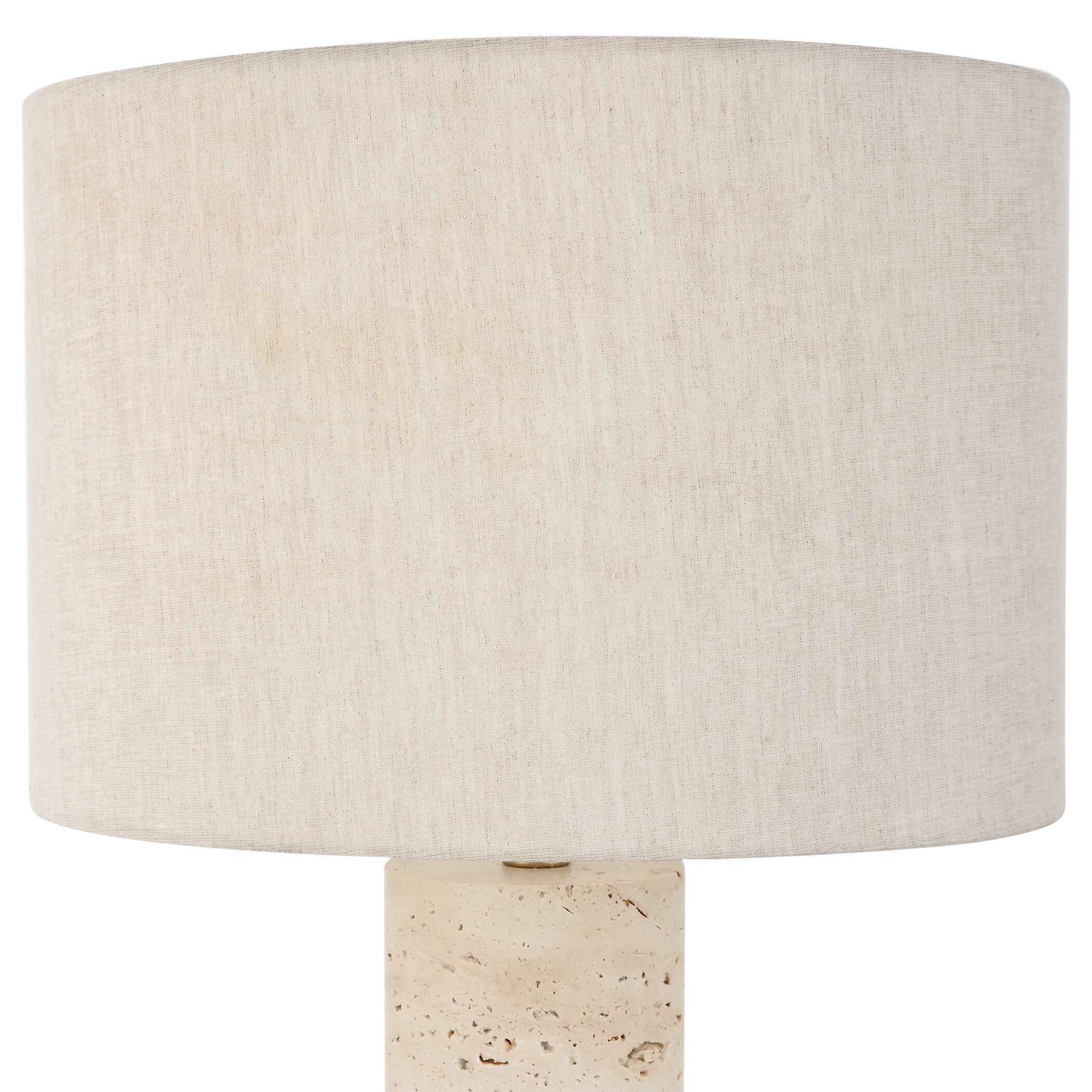Gravitas Elegant Brass & Stone Lamp large image 