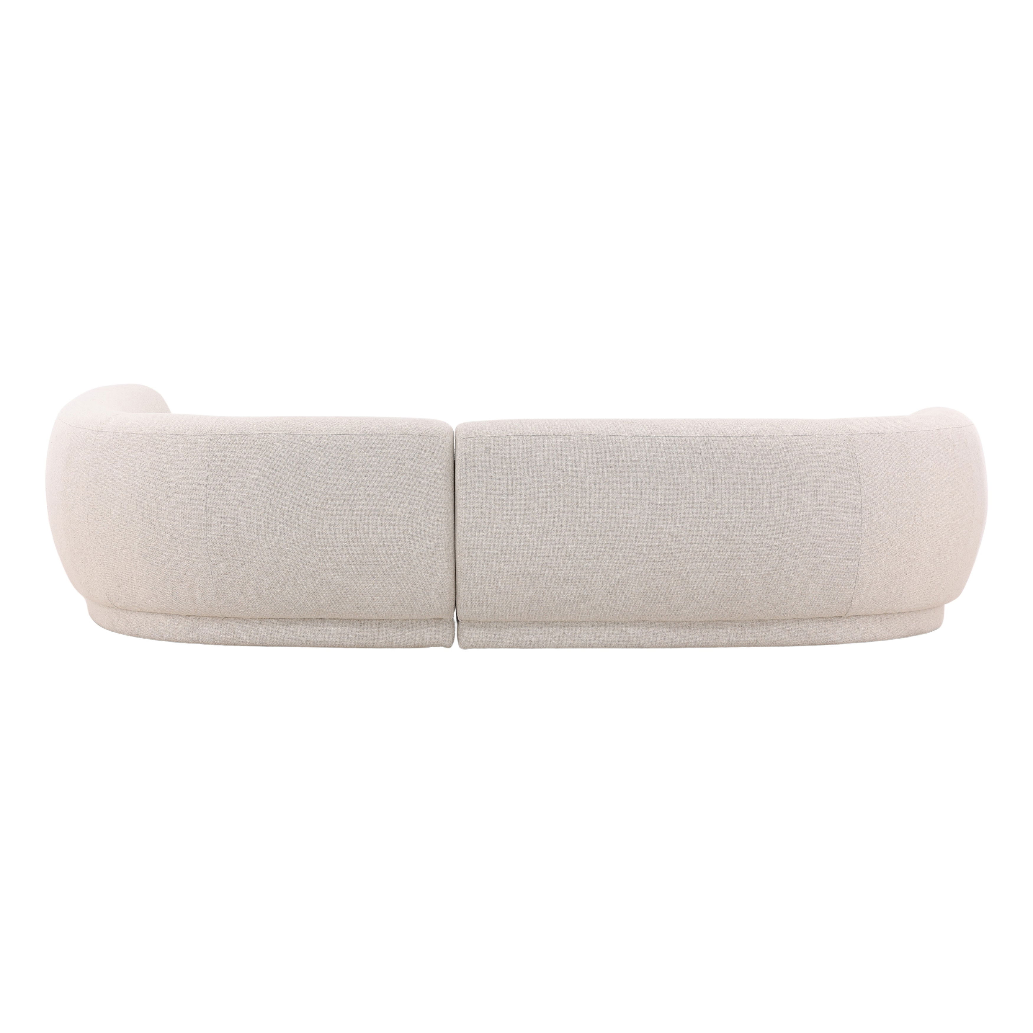 Lake Chaise Sectional Cream C0 large image 