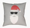 Santa Accent Pillow, Decorative Pillow by Surya, 18" length x 18" width thumbnail