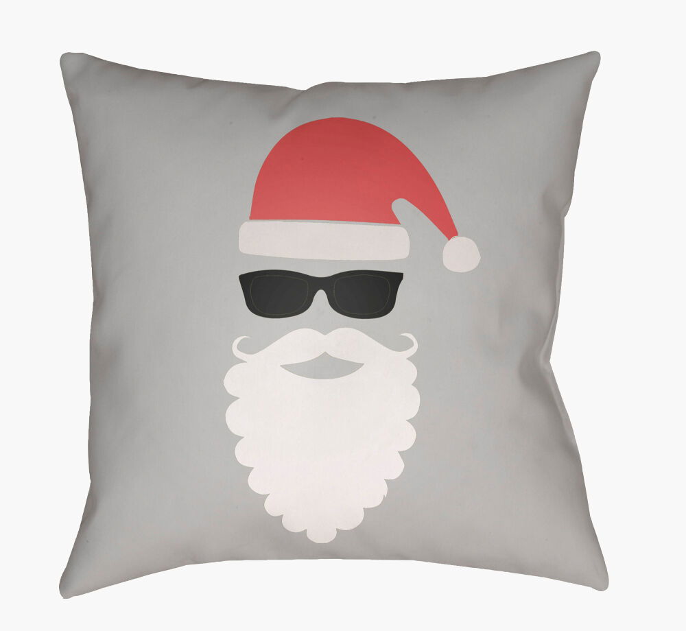 Santa Accent Pillow, Decorative Pillow by Surya, 18" length x 18" width