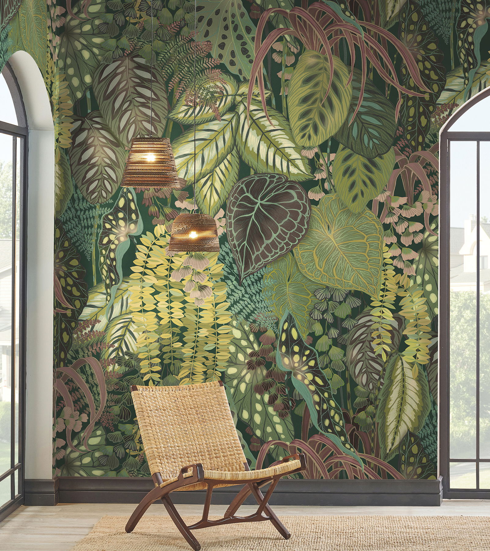 Greenery Jade Wall Mural large image 