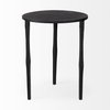 Timothy 16.0L x 16.0W X 20.0H Ebony Black Iron Side Table, Side & End Table by Mercana, 16" length x 16" width x 20" height thumbnail 4
