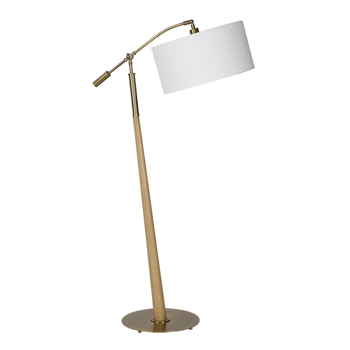 Kennett Wooden Floor Lamp, by Uttermost, 2'9.75" width x 5'2" height x 1'6" depth View 5