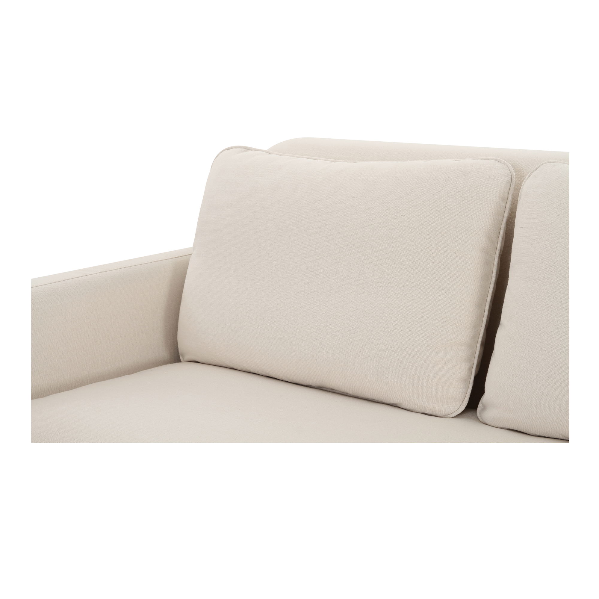 Pellicano Sofa Cream, Sofas & Sectional by Moe's Home, 98" width x 34.35" height x 36.5" depth View 6