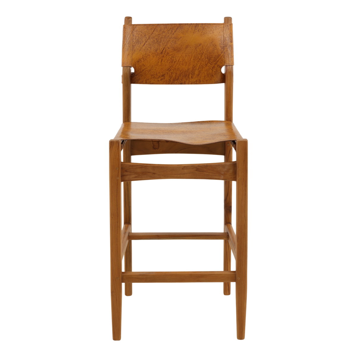 Rossana Counter Stool Brown, Counter & Bar Stool by Dovetail, 18" width x 41.3" height x 23" depth View 2
