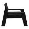 Osorio Occasional Chair Black, Accent Chair by Dovetail, 31.33" width x 28.14" height x 34.17" depth thumbnail 3