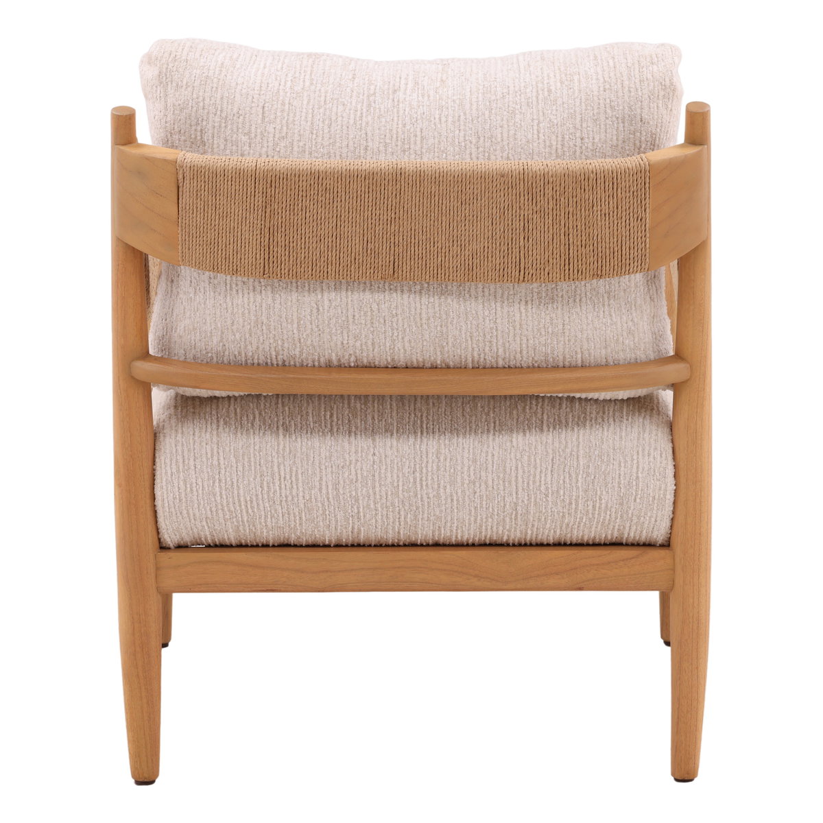 Rehan Occasional Chair Cream, Accent Chair by Dovetail, 27.87" width x 32.7" height x 33.5" depth View 4