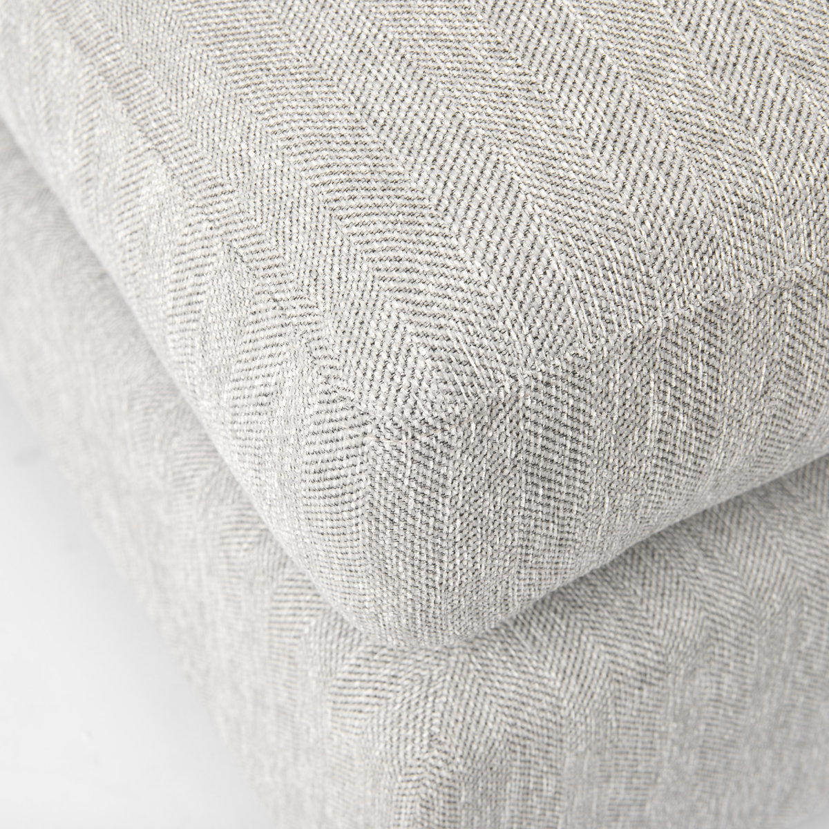 Valence  Light Gray 2/3 Ottoman Sectional Piece, Sectional Sofa by Mercana, 38.58" length x 25.98" width x 17.72" height View 7