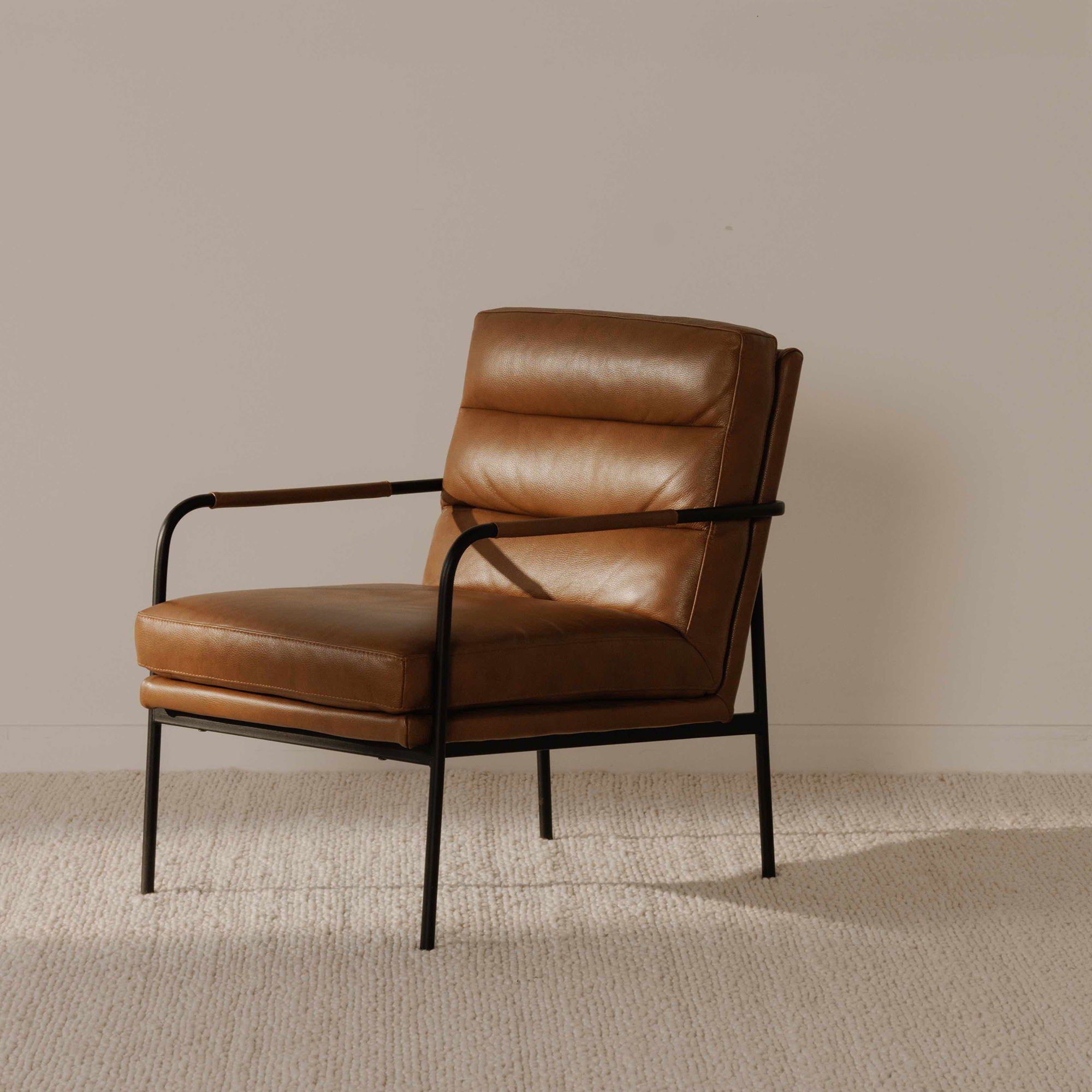 Verlaine Armchair Chestnut Brown large image 