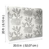 Seedlings Grey Peel & Stick Wallpaper, by York Wall, 20' length x 1'8.5" width x 0.02" depth thumbnail 8