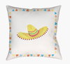 Sombrero Accent Pillow, Decorative Pillow by Surya, 18" length x 18" width thumbnail