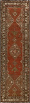 Antique One of a Kind Handmade Rug, by Surya, 13'8" length x 3'9" width thumbnail