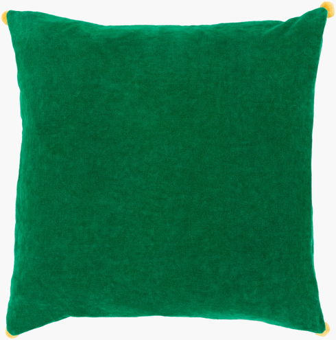 Velvet Poms Accent Pillow