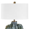 Ruffle Up Blue Green Table Lamp, by Uttermost, 18" width x 23" height x 18" depth thumbnail 5