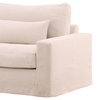 Sylvie Sofa Chair Slipcover Natural, Sofas & Sectional by Dovetail, 50.5" width x 33.5" height x 39.75" depth thumbnail 7