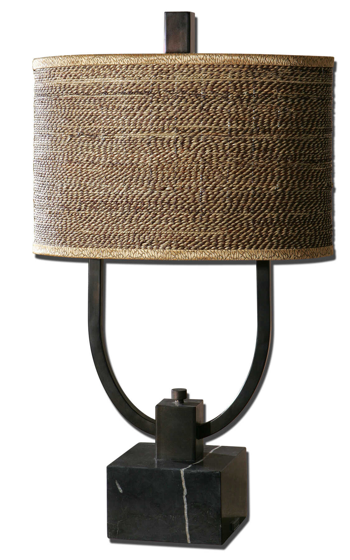 Stabina Metal Table Lamp, by Uttermost, 17" width x 29.5" height x 10" depth View 1