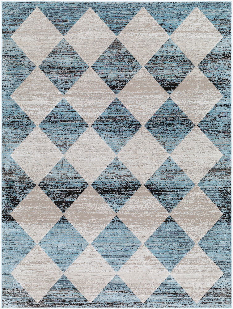 Allegro Machine Woven Rug, by Surya, 1'3.75" length x 1'3.75" width