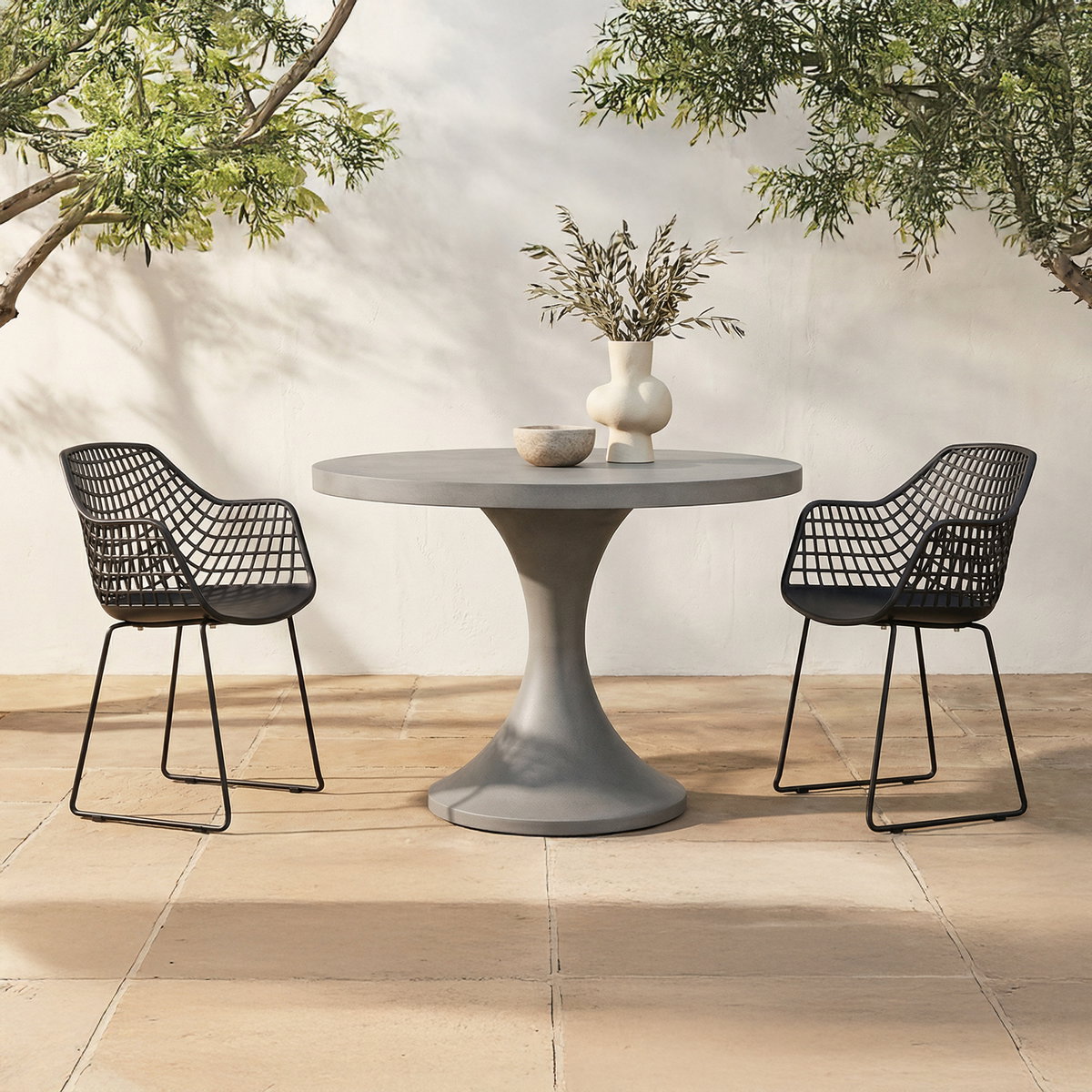 Honolulu Chair Black - Set Of Two, Accent Chair by Moe's Home, 22.5" width x 34" height x 22" depth View 10