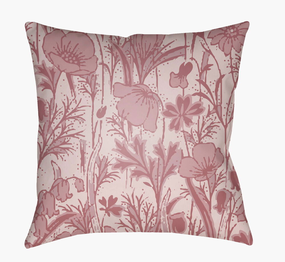 Chinoiserie Floral Accent Pillow, Decorative Pillow by Surya, 20" length x 20" width
