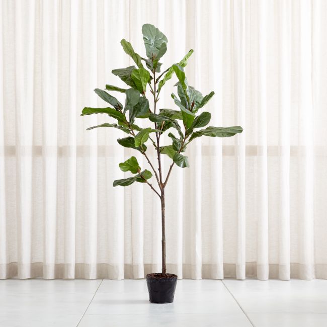 Online Designer Combined Living/Dining Artificial 7' Fiddle Leaf Fig Tree