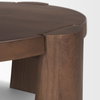 Tammar Round Wood with Tapered Legs Coffee Table, by Mercana, 39.5" length x 39.5" width x 15" height thumbnail 8