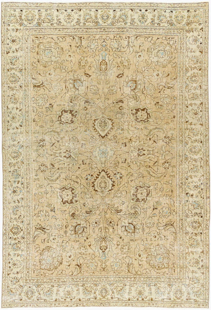 Antique One of a Kind Handmade Rug, by Surya, 10'2" length x 6'11" width