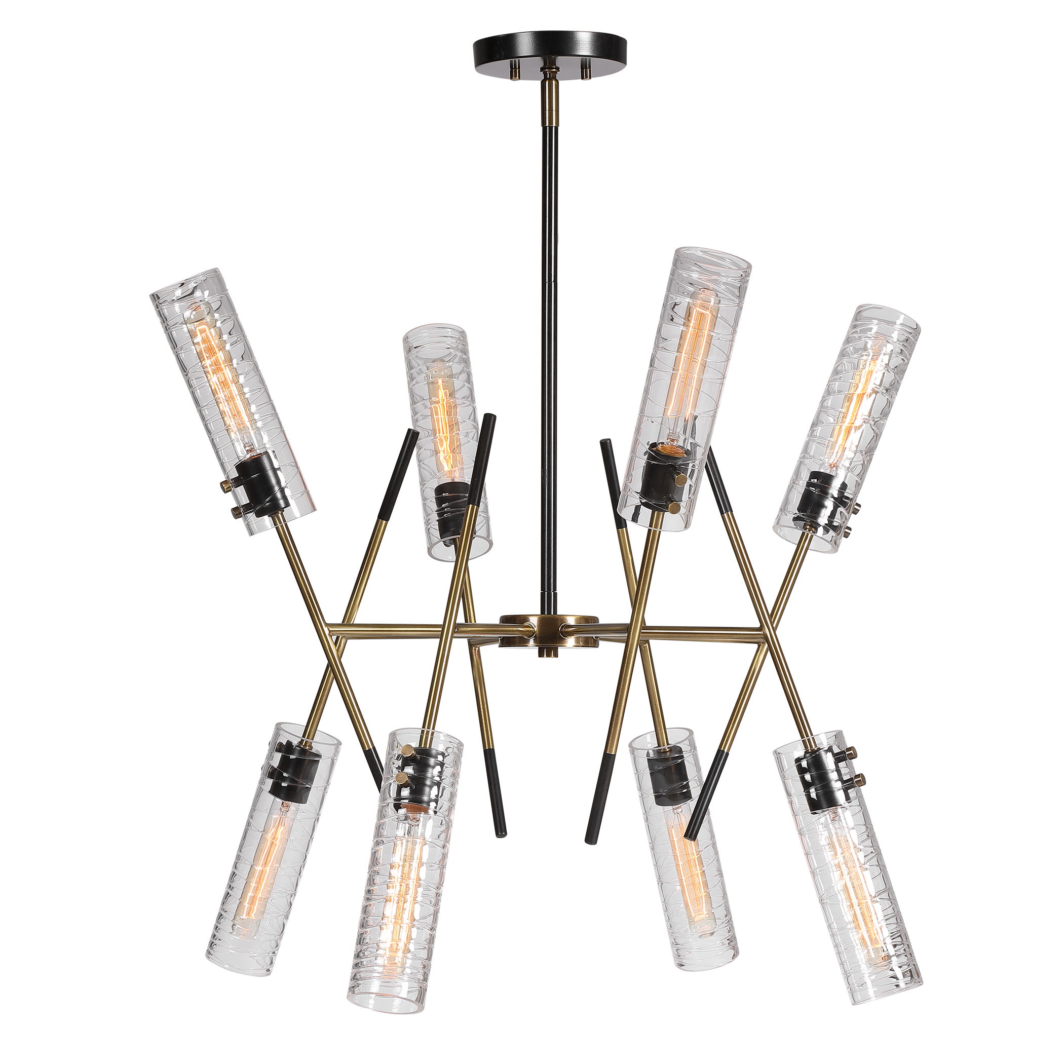 Telesto 8 Light Linear Pendant large image 