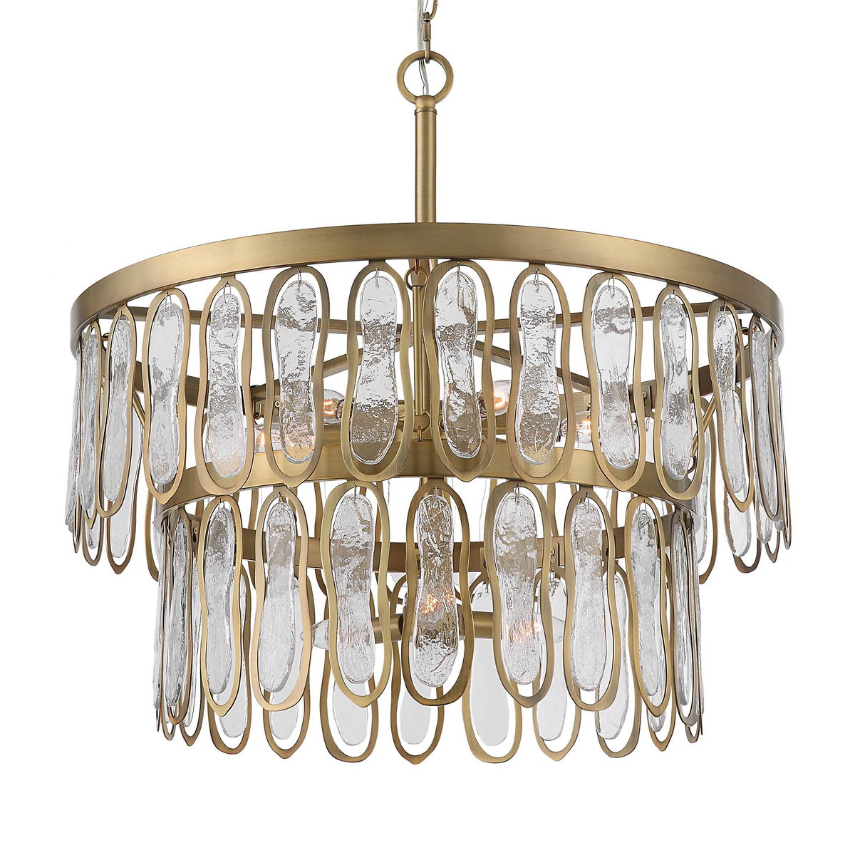 Aurelie 9 Light Round Pendant, by Uttermost, 28" width x 27.5" height x 28" diameter View 5