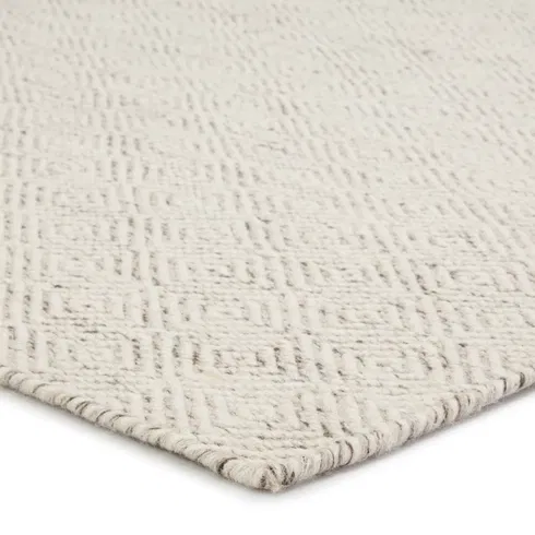 Fifer Handwoven Flatweave Wool Ivory Area Rug