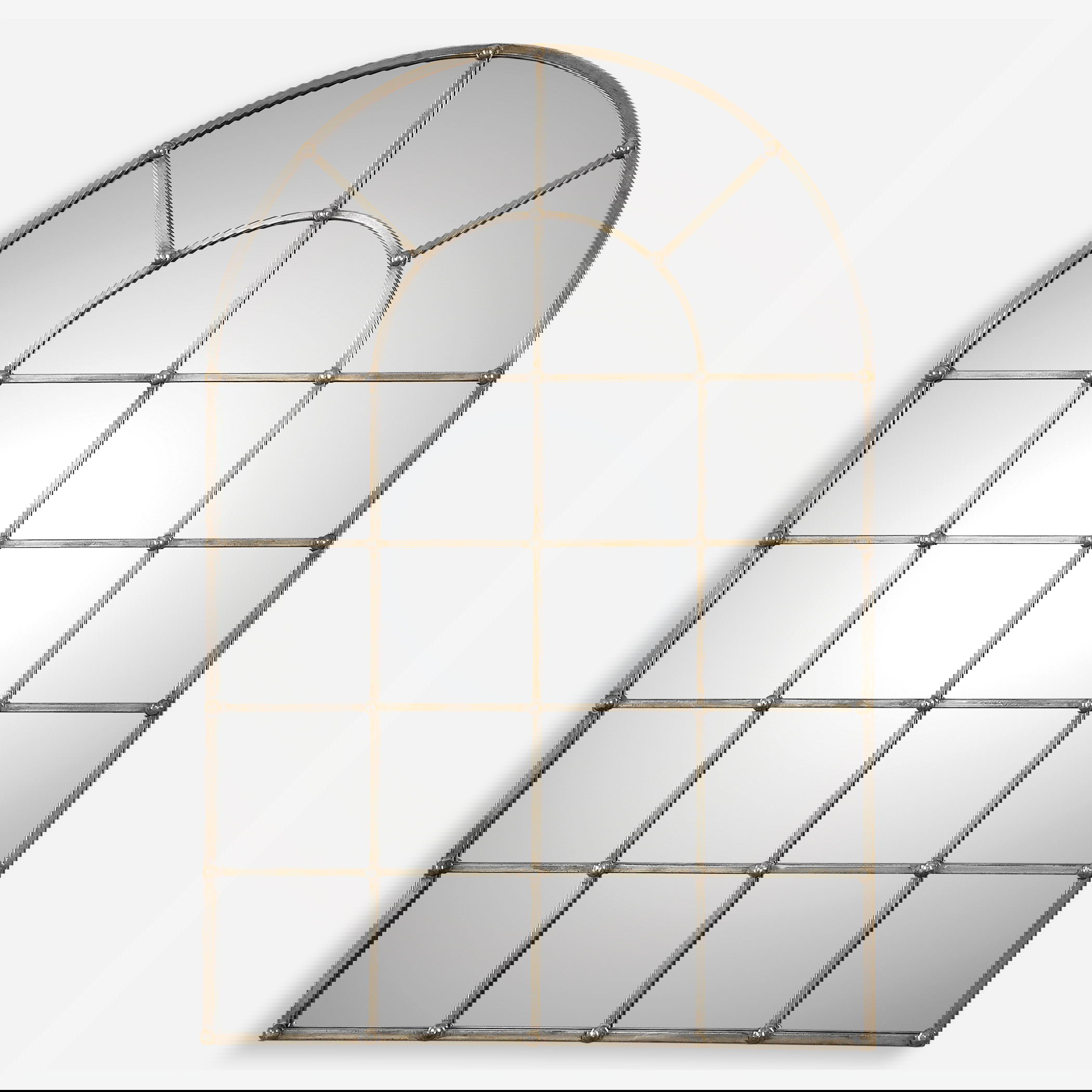 Barwell Arch Window Mirror, by Uttermost, 29.5" width x 44.12" height x 1.37" depth View 1