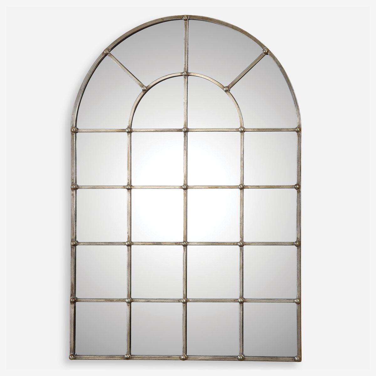 Barwell Arch Window Mirror, by Uttermost, 29.5" width x 44.12" height x 1.37" depth View 1