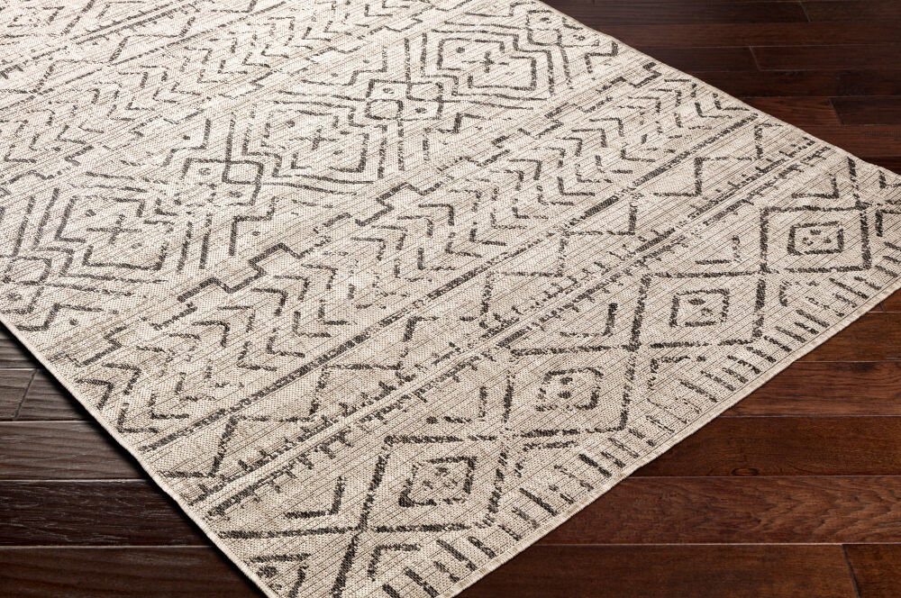 Malibu Machine Woven Rug, by Surya, 1'3.75" length x 1'3.75" width