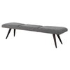 Bowtie Charcoal Fabric Bench, Benche by Uttermost, 72.5" width x 18" height x 20" depth thumbnail 8