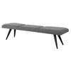 Bowtie Charcoal Fabric Bench, Furniture by Uttermost, 72.5" width x 18" height x 20" depth thumbnail 8
