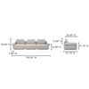 Rosello Modular Sofa Light Grey thumbnail 6