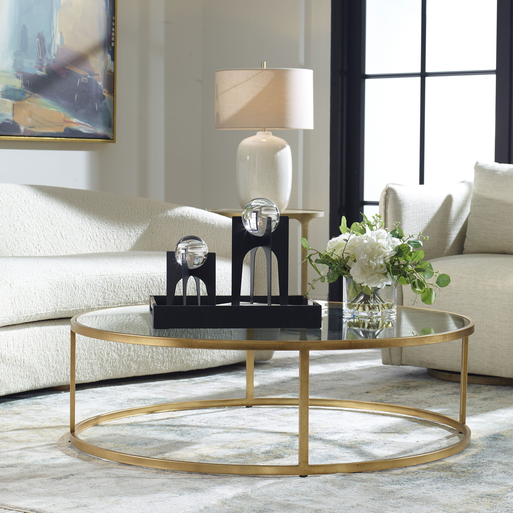 Radius Modern Circular Coffee Table large image 