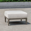 Borneo White Cushion Outdoor Ottoman, by Uttermost, 2'1.95" width x 1'4.5" height x 1'10" depth thumbnail 7