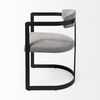 Hollyfield 20.5 x 21.3 x 29.5 Gray Fabric Seat with Gray Iron Frame Dining Chair thumbnail 3