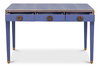 Gabriella Shagreen Desk/Table Marlin Blu, by Sarreid, 2' length x 4' width x 2'6" height thumbnail 9