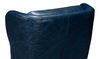 Elite Wing Lounge Chair, Chateau Blue, Seating by Sarreid, 28" length x 36" width x 40" height thumbnail 3