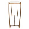 Affinity White Marble Console Table, by Uttermost, 47" width x 30" height x 13" depth thumbnail 6