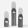 Karter Iron & Glass Candleholders Set/3, Candles & Candle Holder by Uttermost, 4.5" width x 22" height x 4.5" depth thumbnail 1