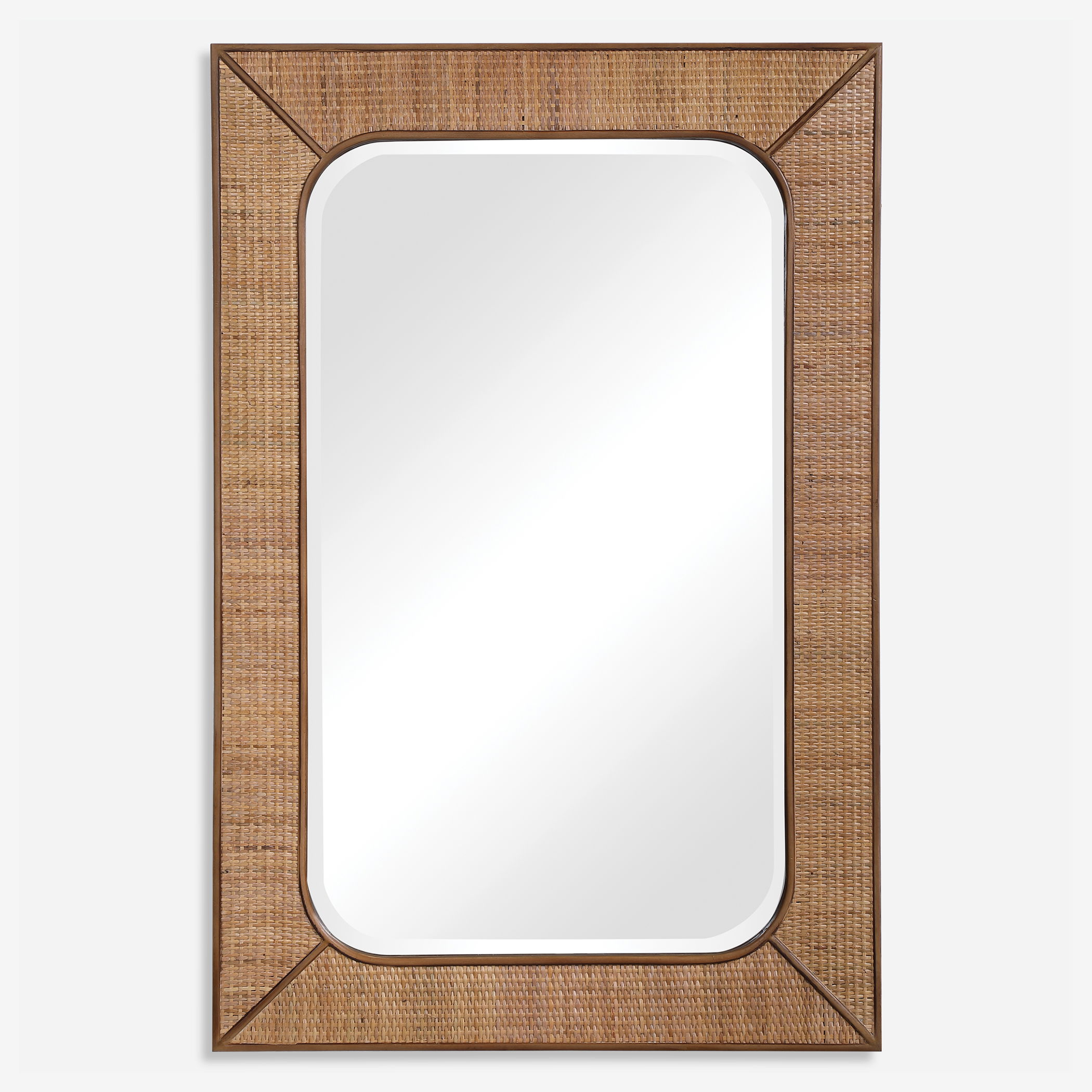 Tahiti Rattan Mirror large image 