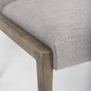 Palisades Curved Back Dining Side Chair | Gray Fabric with Solid Wood, Dining Chair by Mercana, 24.02" length x 25.59" width x 36.22" height thumbnail 11