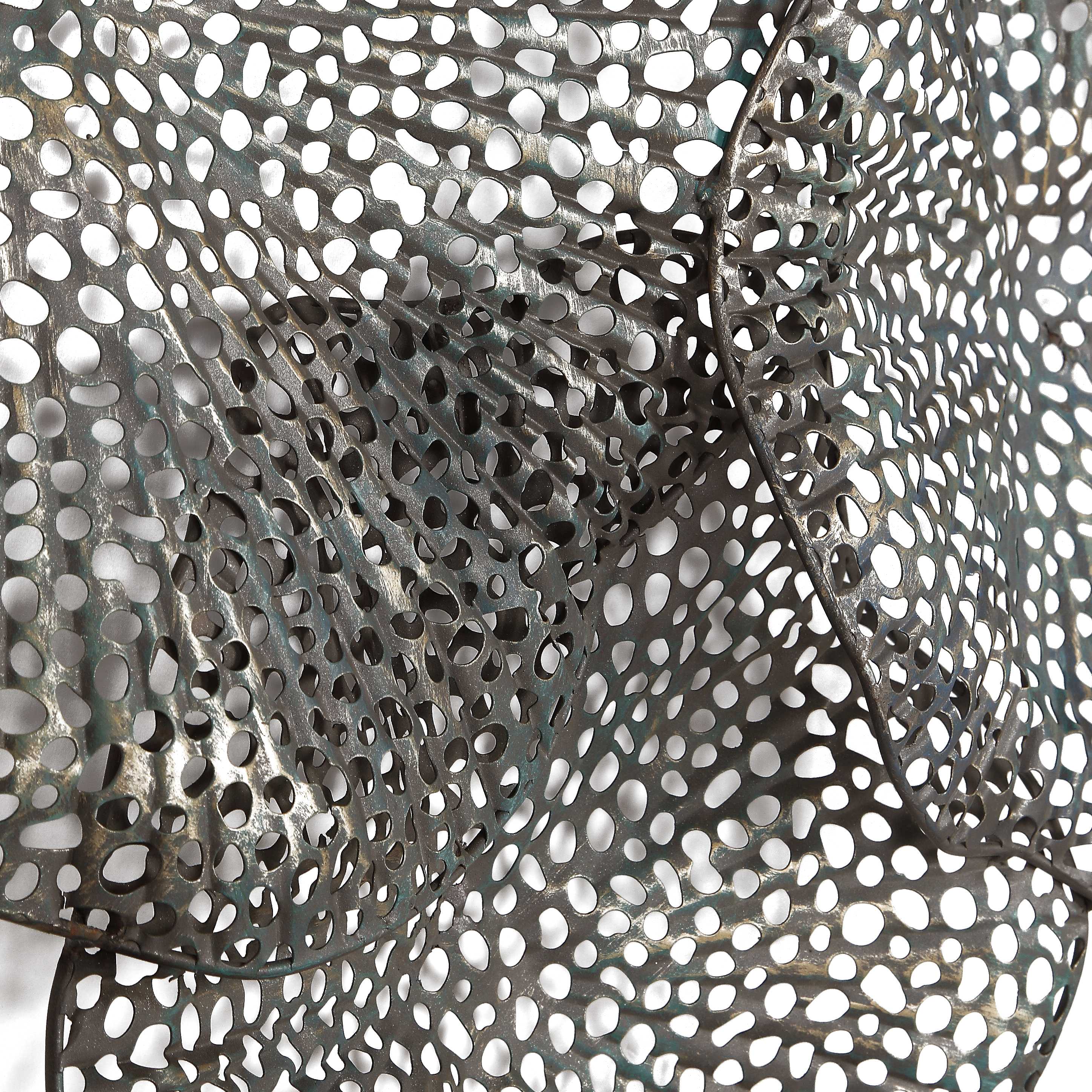 Ripley Metal Leaf Wall Art, Sculptural Wall Art by Uttermost, 47" width x 31" height x 3" depth View 6